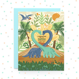Dinosaur Wedding - Greeting Card