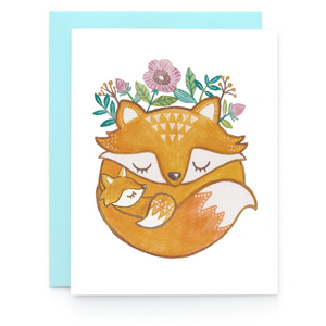 Mother Fox - Greeting Card