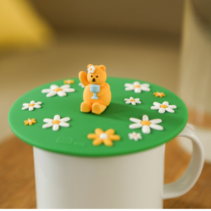 Jelly Bear - Silicone Mug Lid - Flower Mango
