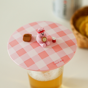 Jelly Bear - Silicone Mug Lid - Picnic Pinky