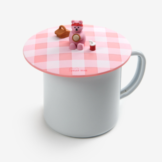 Jelly Bear - Silicone Mug Lid - Picnic Pinky