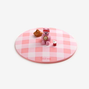 Jelly Bear - Silicone Mug Lid - Picnic Pinky