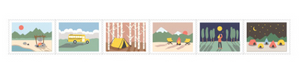 Camping Stamp Washi Tape - 03