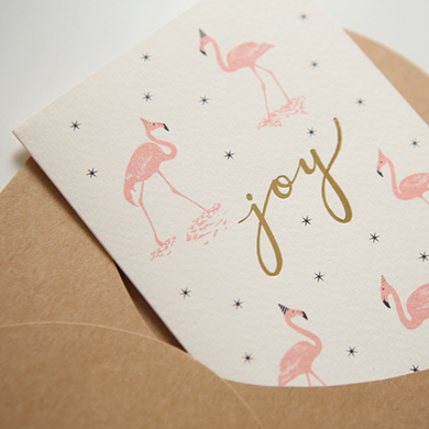 Note Card - Flamingo