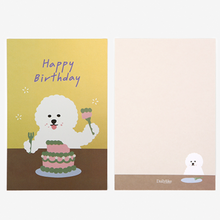 Load image into Gallery viewer, Hologram Postcard - Happy Bichon