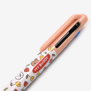 My Buddy 3 Colour Ballpoint Pen - Tulip