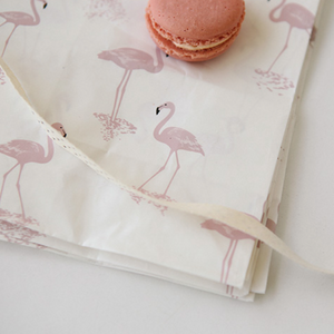 Flamingo Pattern Paper Bags