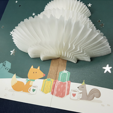 Load image into Gallery viewer, Honeycomb 3D Card - Fox Tree