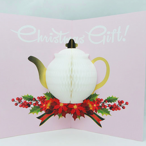 Honeycomb 3D Card - Tea Pot