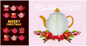 Honeycomb 3D Card - Tea Pot