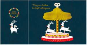 Honeycomb 3D Card - Merry Go Round