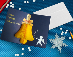 Honeycomb 3D Card - Handbell