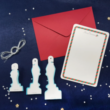 Load image into Gallery viewer, Honeycomb Ornament Card - Snowflakes