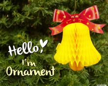 Load image into Gallery viewer, Honeycomb Ornament Card - Honey Bell
