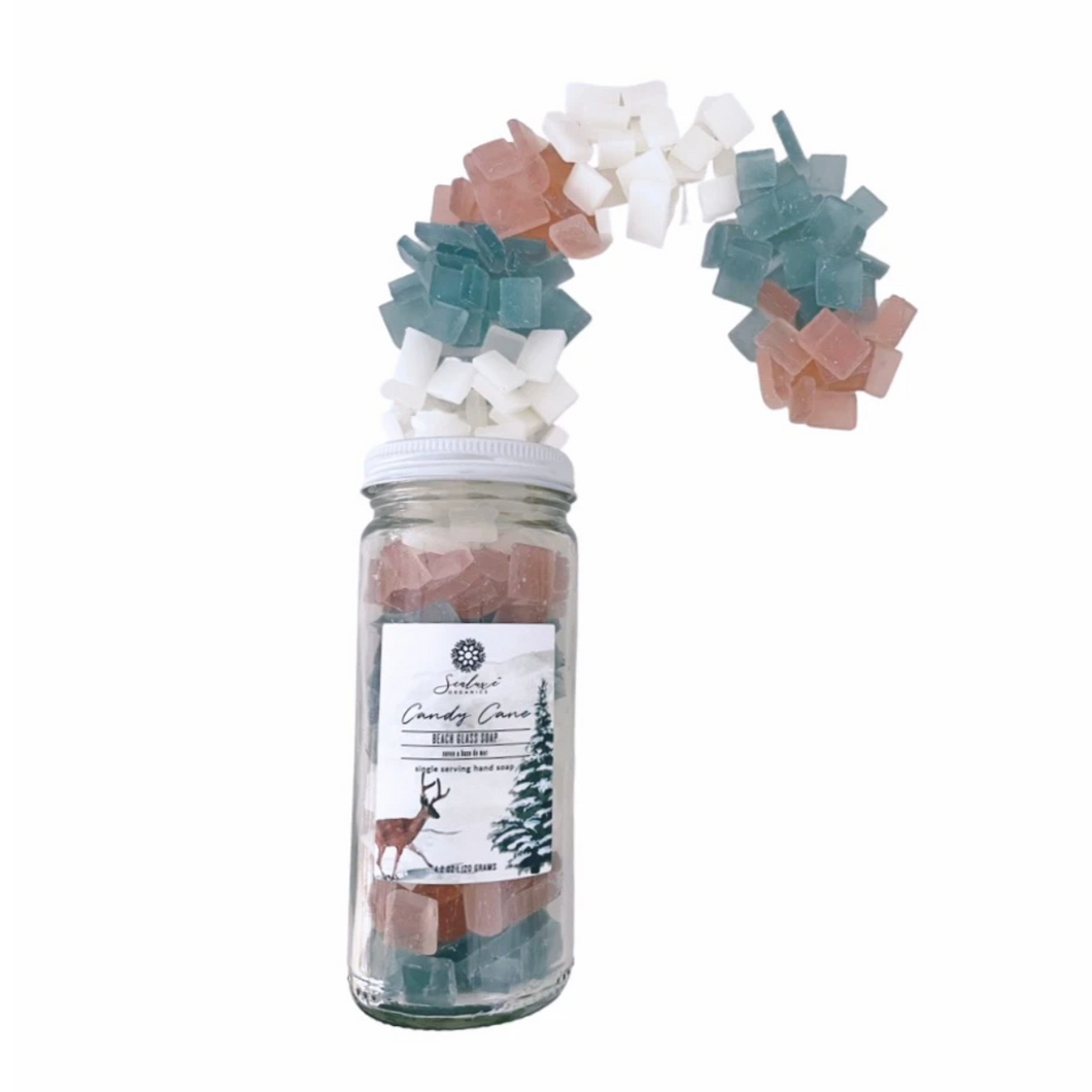 Sealuxe - Candy Cane Beach Glass Soap