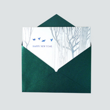 Load image into Gallery viewer, White Wood New Year - Greeting Card