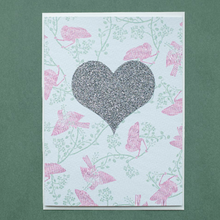 Load image into Gallery viewer, Pink Bird Heart - Greeting Card