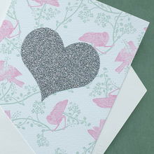 Load image into Gallery viewer, Pink Bird Heart - Card
