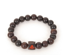 Load image into Gallery viewer, Lightning Struck Jujube Bead &quot;Om&quot; Bracelet