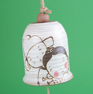 Buncheong Ceramic Bell - Wedding Couple
