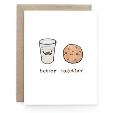 Load image into Gallery viewer, Milk + Cookies - Better Together Greeting Card