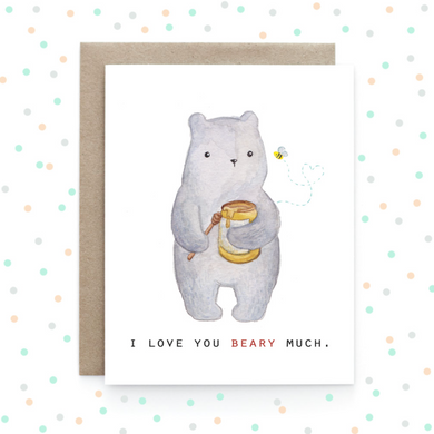 Love You Beary Much - Greeting Card