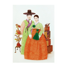 Load image into Gallery viewer, Korean Couple - Soulmates Hanbok Card