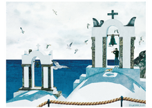 Load image into Gallery viewer, Santorini - Postcard