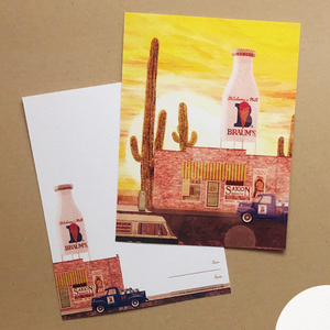 Braum's Yellow Sky - Postcard