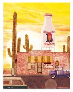 Braum's Yellow Sky - Postcard