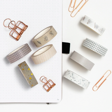 Load image into Gallery viewer, Washi Tape Basics Set - Dark Neutral