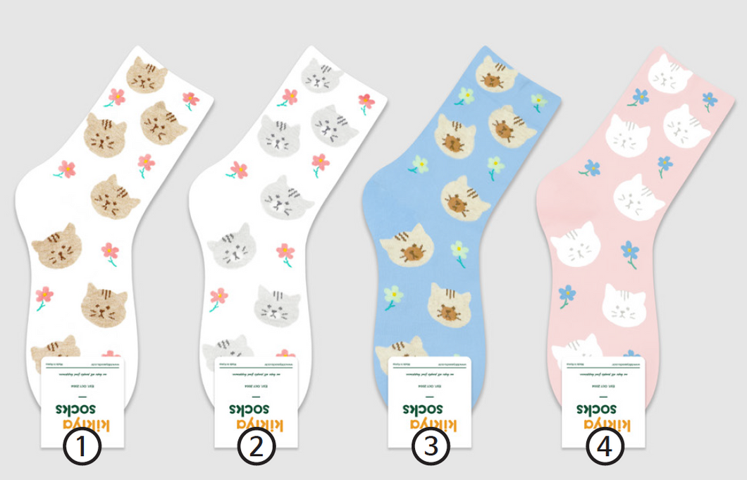 Flower Cat - Socks