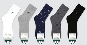 "Mini Smile" Socks - Crew (L)