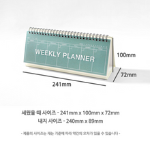 Load image into Gallery viewer, Colour Standing Weekly Planner (Undated)