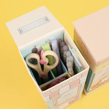 Load image into Gallery viewer, Box Desk Organizer (Large) - Puppy Edition