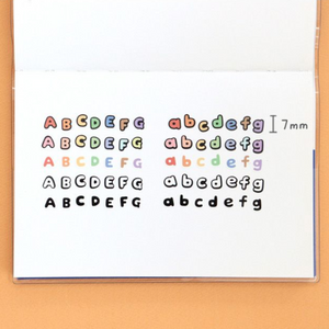 Basic Calligraphy Alphabet Sticker Pack (10 Sheets)