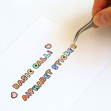 Load image into Gallery viewer, Basic Calligraphy Alphabet Sticker Pack (10 Sheets)