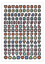 Load image into Gallery viewer, Basic Calligraphy Alphabet Sticker Pack (10 Sheets)