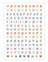 Load image into Gallery viewer, Basic Calligraphy Alphabet Sticker Pack (10 Sheets)