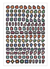 Load image into Gallery viewer, Basic Calligraphy Alphabet Sticker Pack (10 Sheets)