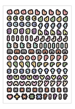 Load image into Gallery viewer, Basic Calligraphy Alphabet Sticker Pack (10 Sheets)