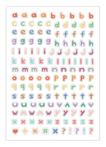 Basic Calligraphy Alphabet Sticker Pack (10 Sheets)