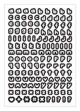 Load image into Gallery viewer, Basic Calligraphy Alphabet Sticker Pack (10 Sheets)