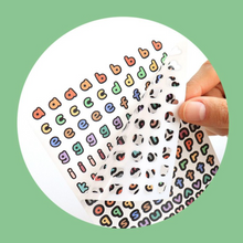 Load image into Gallery viewer, Basic Calligraphy Alphabet Sticker Pack (10 Sheets)
