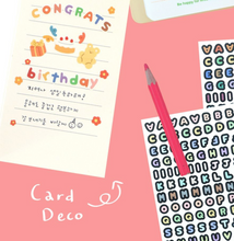 Load image into Gallery viewer, Basic Calligraphy Alphabet Sticker Pack (10 Sheets)