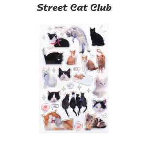 Silver and Street Cat Club Stickers