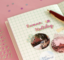 Load image into Gallery viewer, Rolling Alphabet/ Number Removable Sticker Pack, Cursive Writing