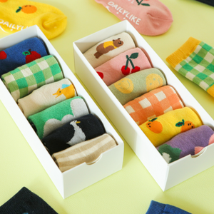 Daily Kids Socks - 6 Pair Box Set - Size Small