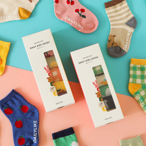 Daily Kids Socks - 6 Pair Box Set - Size Small