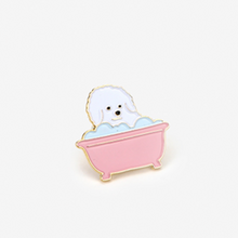 Load image into Gallery viewer, Enamel Pin - 37 Washing Bichon